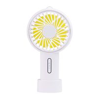 Mini Handhold Fan, l'aise vie 2600mAh Battery Personal Fan USB Rechargeable Electric Fan with Adjustable 3 Speeds Suitable for Home and Travel (White)
