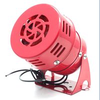 Mecion AC 110V Loud 114dB Red Industrial Motor Mini Car Siren Horn Alarm