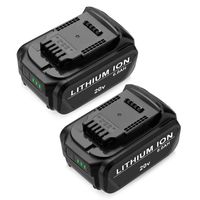 6.0Ah Replace Dewalt 20V Replacement Battery : DCB205 DCB204 - Upgraded Li-ion Battery 2Pack for All Dewalt 20V Cordless Power Tools DCB180 DCB200 DCB204-2 DCB205-2 DCB206 Dewalt DCD/DCF/DCG Series