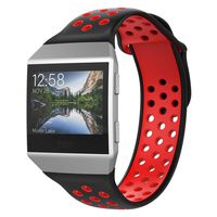 UMTELE Compatible with Fitbit Ionic Bands,Soft Silicone Band Breathable Two-Toned Wristband Replacement Strap Accessory for Men and Women