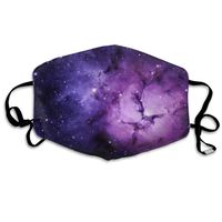 Galaxy Stars Purple Dust Mask,Washable and Reusable Cleaning Gardening Outdoor Activities Warm Windproof Mask