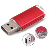 FAgdsyigao Transparent Lid U Disk, USB Flash Drive Memory Sticks for Computer Notebook Laptop Red 16G