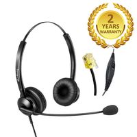 Telephone Headset with RJ9 for Cisco Phone Office Call Centers with Mic Mute and Volume Control RJ9 with Noise Cancelling Microphone for Cisco 7931G 7940G 7941G 7942G