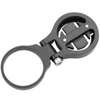 Bike Computer Mount, Aluminium Alloy Bicycle Computer Mount Handlebar Stem Computer Extension Holder Mount (Black)