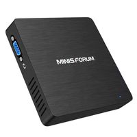 Mini PC Intel Gemini Lake J4105 Processor(up to 2.5 GHz) Mini Desktop Computer LPDDR4 4GB eMMC 64GB Support Windows 10 Pro, Chromium, Linux OS, USB-C/Mini DP/HDMI Port, 2X Ethernet, DIY SSD/HDD