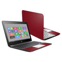 MightySkins Skin Compatible with HP Chromebook 11 G5 11.6" - Solid Burgundy | Protective, Durable, and Unique Vinyl Decal wrap Cover | Easy to Apply, Remove, and Change Styles | Made in The USA