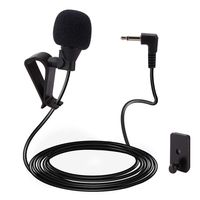 HOPRO Mic 3.5mm Microphone External Assembly for Car Vehicle Head Unit Bluetooth Enabled Audio Stereo Radio GPS DVD with 3m Cable Plug and Play