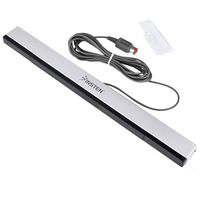 Insten Wired Sensor Bar Compatible With Nintendo Wii and Nintendo Wii U Console (with Stand and extension cable) Replacement Infrared IR Ray Motion Sensor Bar