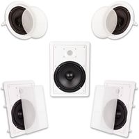 Acoustic Audio HT-85 in Wall in Ceiling 1500W 8" Home Theater 5 Speaker System