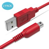 2 Pack 5FT 6amLifeastyle 3DS USB Charger Cable, Power Charging Lead for Nintendo New 3DS XL/New 3DS/ 3DS XL/ 3DS/ New 2DS XL/New 2DS/ 2DS XL/ 2DS/ DSi/DSi XL Bule/Red/Yellow