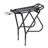 Ibera Bike Rack - Bicycle Touring Carrier with Fender Board, Frame-Mounted for Heavier Top & Side Loads, Height Adjustable for 26"-29" Frames