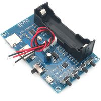 WINGONEER XH-A150 Lithium Battery Bluetooth Digital Power amplifiers Board 5W+5W Support Android DIY Small Speaker Rechargeable