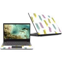 MightySkins Skin Compatible with Lenovo Chromebook S330 (2018) - Funky Pineapples | Protective, Durable, and Unique Vinyl Decal wrap Cover | Easy to Apply, Remove, and Change Styles | Made in The USA
