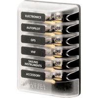 Blue Sea 5018 ST Glass Fuse Block w/out Negative Bus consumer electronics Electronics