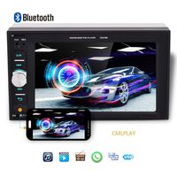 Podofo Double Din Car Stereo with DVR Support Speaker/Bluetooth Car Audio 6.2 Inches Bluetooth Head Unit with Rear View Camera Support TF Card/Mirror Link/USB/FM