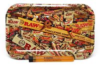 RAW Rolling Tray"Mix" (Small) with Hippie Butler KewlTube