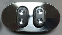 Double Oval Dimpled, Custom Billet Power Window Switch for Your Hot Rod,Street Rod or Muscle car