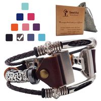 Smatiful Charge 3 Bands with Box Pack for Women, Adjustable Replacement Watch Band for Fitbit Charge 3 HR, Brown