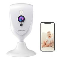 Baby Monitor, Conico 1080P HD Wireless Camera Pet Cam with Sound Motion Detection, Home Camera Wireless Security Camera with 2- Way Audio, Night Vision Cloud WiFi Camera for Baby, Pet, Elder