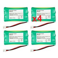 4 Fenzer Rechargeable Cordless Phone Batteries for GE 5-2628 5-2660 Cordless Telephone Battery Replacement Packs