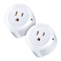 VeSync Smart Plug by Etekcity, 2 Pack Mini WiFi Outlets, Works with Alexa, Google Home & IFTTT, Remote Control from Anywhere, WiFi Energy Monitoring with Schedule Function, No Hub Required, ETL Listed