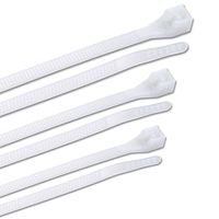 Gardner Bender 50098N Assorted Cable Ties, 4, 6, and 8 inch, 18 and 45 lb, Electrical Wire and Cord Management, Nylon Zip Tie, Reusable Container, 500 Pk, Natural