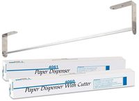 AMZ Table Paper Dispenser. Exam Table Paper Holder with Cutter for 18" or 21" paper rolls. Medical Paper. Easily attaches. Strong & Durable. Easy to use.