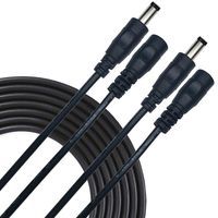Liwinting 2pcs 2m DC Extension Cable 5.5mm x 2.5mm Male to Female Connector, DC Power Cord, DC Plug Extension Cable - Black