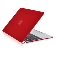 TOP CASE - Classic Series Rubberized Hard Case Compatible MacBook 12" Retina Display Model A1534 (Release 2015) - Red