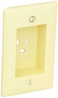 Bryant Electric RR201CHITR Electrical Receptacle, Outlet Ivory