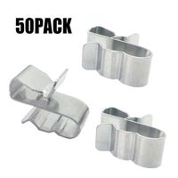 DaNaRaa 20mm Stainless Steel Sunrunner Cable Clips Trailer Frame Wire Clips (50 Pieces)
