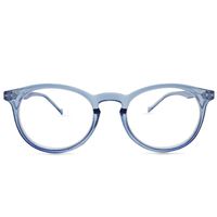 Seattle Round Blue Light Blocking Glasses Set (Clear Light Blue)