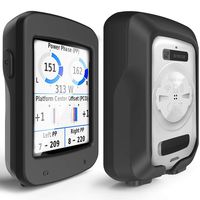 TUSITA Case for Garmin Edge Explore 820 - Silicone Protective Cover - GPS Bike Computer Accessories (Black)