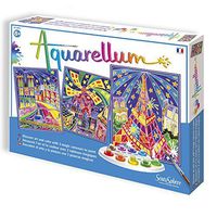 SentoSphere Aquarellum - Paris by Night - Arts and Crafts Watercolor Paint Set