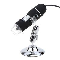 JINGOU Portable USB Digital Microscope 20x-800x Magnification 8-LED Mini Microscope Endoscope Camera Magnifier with Stand