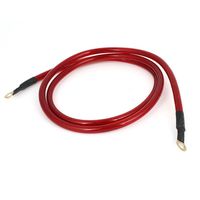 uxcell Replacement Red Plastic Sleeve Vehicle Grounding Wiring Cable Kit 1.5M