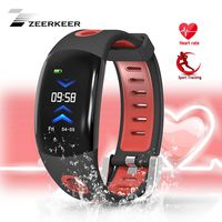 ZEERKEER Smart Bracelet with Fitness Tracker HR, Heart Rate Monitoring Watch, IP68 Waterproof 3D Dynamic Display, with Calorie Counter Watch Pedometer Sleep Monitor for Kids Women Men (Red)
