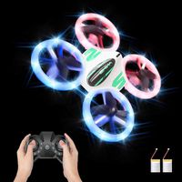 Mini Drone for Kids and Beginners - KOOME Upgraded Q8 LED Drone, RC Nano Pocket Quadcopter, Easy to Fly for Kids, Auto Hovering, 3D Flips, One Key Return, Long Flight Time & Long Control Range