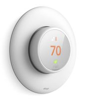 elago Wall Plate Cover Designed for Google Nest thermostat E Wall Plate (White) - Compatible with Nest Thermostat E, Hard ABS Material [US Patent Registered]
