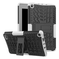 MAOMI AMZ F i r e 7 (2017 Release) Case,[Kickstand Feature],Shock-Absorption/High Impact Resistant Heavy Duty Armor Defender Case for K i n d l e F i r e 7 inch 2017(White-Black)