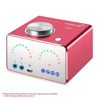 Nobsound Tone 100W (50Wx2) Multifunctional Bluetooth Hi-Fi Power Audio Amp, Wireless Headphone Amplifier, Sound Level, USB, AUX, RCA, Home Stereo Speaker System (Red)