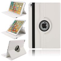 TechCode 3rd Generation iPad Air Case, 360 Degree Rotating Slim Lightweight PU Leather Magnetic Flip Folio Stand Case with Smart Auto Sleep/Wake Protective Cover for 10.5 inch iPad air 3 2019, White