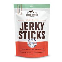 Rocco & Roxie - Jerky Dog Treats Made in USA - Puppy Training Treat Slow Roasted Snacks for Dogs - Natural Grain Free Soft Chews - Delicious and Healthy Jerkey Sticks - All USDA Inspected Beef