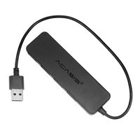 Acasis USB 2.0 3.0 Compact Portable High Speed Support Multipe USB Decice Hub for PC Laptop 4 Ports Extension Adapter (USB2.0 20cm)