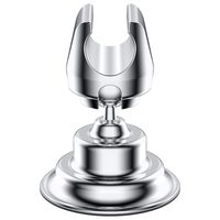 Shower Head Holder With Adhesive, 360° Rotatable Adjustable Handheld Shower Head Bracket, Shower Spray Holder Reusable Adhesive Stick Disc For Bathroom NO Drill Tool Free