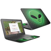 Mightyskins Skin Compatible With Hp Chromebook 11 G6 11.6" (2018) - Alien Invasion | Protective, Durable, And Unique Vinyl Decal Wrap Cover | Easy To Apply, Remove, And Change Styles | Made In The Usa