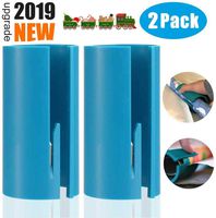 Wrapping Paper Cutter,Easy Quick Creative Sliding Paper Roll Cutter,Festival Wrapping Paper Cutter Tube,Safer Easier Cuts Paper Roll Cutter, (2 Pack) (red)