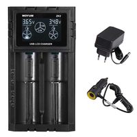 Yeeyum Universal Battery Charger, LCD Display Rapid Charger Smart Charger for 18650 AAA AA Rechargeable Batteries
