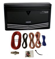 Kenwood KAC-9106D 2000W Monoblock Class D Car Audio Power Amplifier + Amp Kit