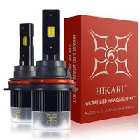 HIKARI LED Headlight Bulbs Conversion Kit-9007, 2019 New Gen of HIKARI, Adjustable Beam, 9600lm 6K Cool White